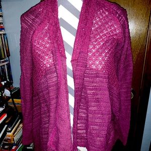 Anthropologie Purple Sweater Cardigan Ella Mara
